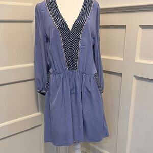Juicy Couture Long Sleeve Blue Dress